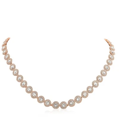 Collar Swarovski Angelic enchapado en tono oro rosa Foto 1 de 4