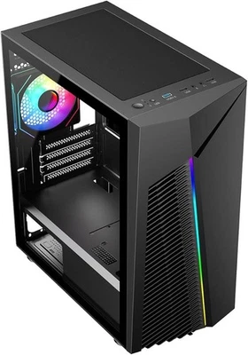 Flash Black PC Tower i5 GT 730/710 2GB 16GB RAM HDD + SSD Win11 Pro UK Free Ship - Image 1 of 4