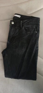 Zara jeans Donna skinny in denim con orlo sfrangiato - Foto 1 di 5