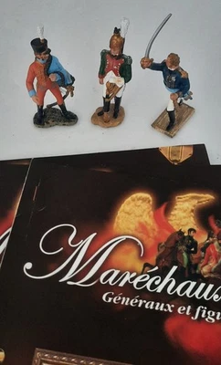 Lot De 3 Soldats En Plomb  HACHETTE Maréchaux D'empire N°152,151,150 - Photo 1/2