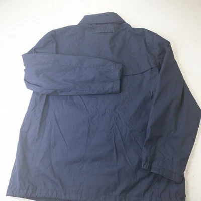 Jaqueta Bass Masculina Grande Azul Marinho Zíper Completo Leve Casaco Quebra-Vento com Capuz - Imagem 1 de 4