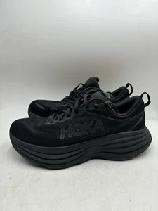 Hoka One One Bondi 8 Women's Size US 9 D (Wide) Running Shoes Black - Picture 1 of 11
