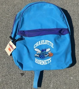 Vintage NBA Charlotte Hornets Backpack Brand New With Tags With Flaws 1990s - Picture 1 of 7