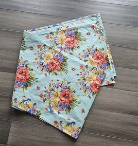 April Cornell Table Runner  Floral Cotton 86 x 16" French Country Cottage Garden - Picture 1 of 3