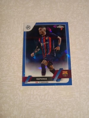 2022-23 Topps Chrome Sapphire UEFA Club - Raphinha - #164 FC Barcelona - Image 1 of 2