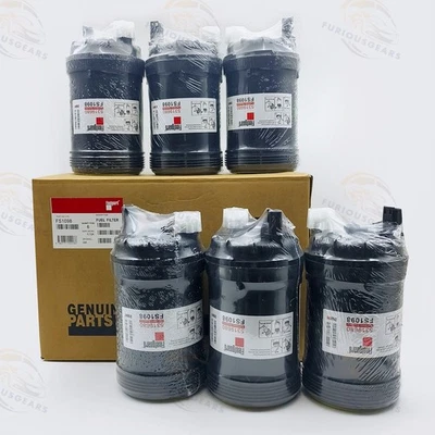 6X FS1098 Fleetguard Fuel water Separator Filter Cummins 5319680 Freightliner Foto 1 de 4