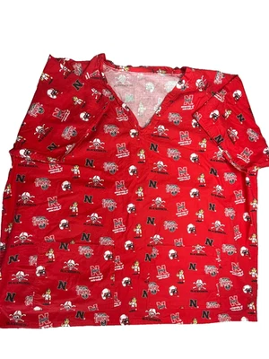 Unbranded Nebraska Huskers Football Scrub Uniform Top 2X Pockets Cornhuskers - Image 1 of 4