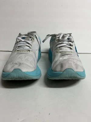 HOKA One One Carbon X Running Shoes Womens Size 8.5 Blue & White ProflyX - Image 1 of 4