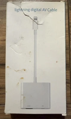 Adattatore da Lightning a HDMI - Cavo connettore schermo AV digitale 1080P - Immagine 1 di 2