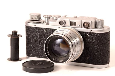 Serviced CLA FED 1 Leica USSR Film 35mm Camera Jupiter 8 2/50mm Lens Mint - Image 1 of 4