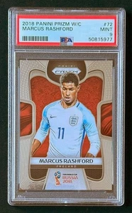 Panini Select 2018 Russia World Cup #72 Marcus Rashford England PSA 9 - Picture 1 of 2
