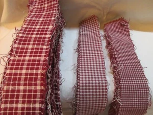 Lot of fabric strips 1 1/2" width of fabric homespun - Picture 1 of 1