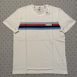 Puma Asia Short Sleeve Cotton Round Neck Graphic T-Shirt White size L - Picture 1 of 19
