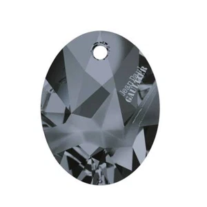 Colgante ovalado Kaputt jean Paul Gaultier 6910 Swarovski® cristal plata noche 36 mm - Imagen 1 de 2