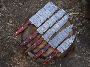 5 PCS Chef Set Damascus steel Blade Kitchen Set Kitchen Tools W/L/S BL- 4785 - Picture 1 of 23