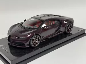 1/18 MR Collection Bugatti Chiron Sky View Red Carbon Black Carbon Base BUG08E - Bild 1 von 7