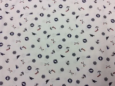 FABRIC FREEDOM Stoff Freedom - Maritimartikel - 100% Baumwollstoff
