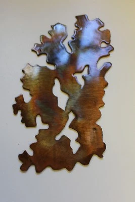 Coral Branch Style 3 Metal Wall Art Decor 4" x 10" - Image 1 of 3