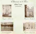 France, Châteaux De La Loire - Langeais 1902  Vintage Citrate Print. Collage 4 P