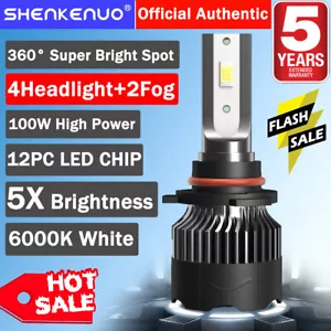 Kit combinado de 6 faros LED + faros antiniebla M8 para Chevy Avalanche 2007-2013 - Imagen 1 de 18