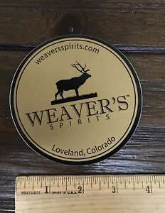 Loveland WEAVER’S DistillerySTICKER Colorado Brewery Whiskey Bourbon Brewery CO - Picture 1 of 1