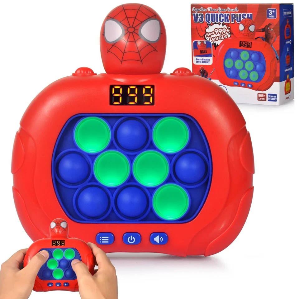 Spider-Man ACTUALIZADO Pop Push it Controlador de Juego Juguete Sensorial Inquieto WhackMole Foto 1 de 1