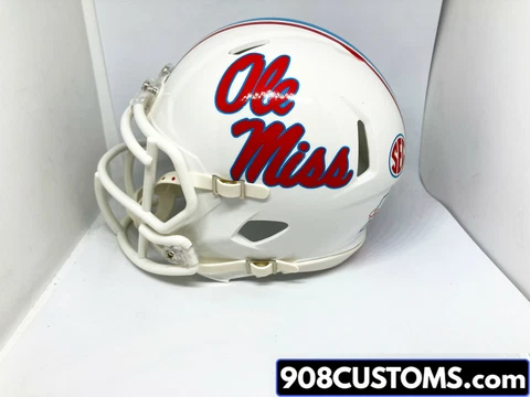 Custom NEW 2021 Ole Miss Rebels 2021 Sugar Bowl Mini Football Helmet Cover