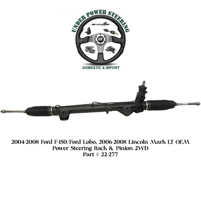 04-08 Ford F-150, 06-08 Lincoln Mark LT OEM Power Seering Rack & Pinion 2WD Foto 1 de 4