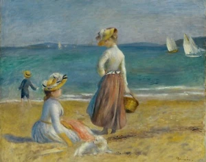 Druck oder Leinwand - Figuren am Strand von Pierre-Auguste Renoir - Bild 1 von 1