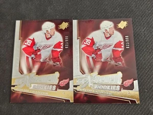 2005-06 UPPER DECK SPX JOHAN FRANZEN XR-JF #ed /999 ROOKIE SPXCITEMENT 2 CARDS - Picture 1 of 2