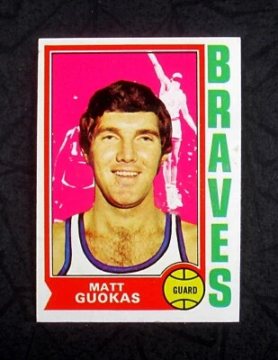 1974 TOPPS SET BREAK Matt Guokas #117 Buffalo Braves VG-EX wave - Image 1 of 2