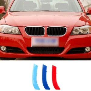 For BMW 3 Series 2009-2012 3-Color Front Grille Grill Inserts Ring Cover Trim - Picture 1 of 8