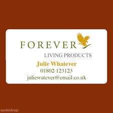  65 x Personalised Forever Living Products Stickers Labels Address Seals - 558