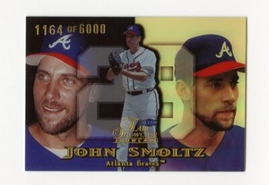 D929 JOHN SMOLTZ 1999 FLAIR SHOWCASE 1164/6000 ROW 1 SEAT 109 BRAVES RARE SP