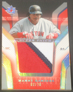 Manny Ramirez 2004 Ultimate Collection Super Patch (3/20) Boston Red Sox