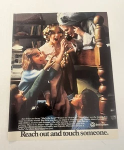 1981 Bell Telephone System Print Ad Teens Sleepover Curlers Rotary Phone - Picture 1 of 1