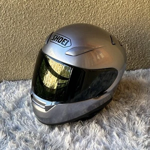 SHOEI XR-1100 Solid Silver Full Face Motorcycle Helmet Size Small (RF-1100) - Picture 1 of 17