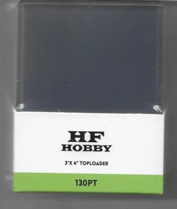 NEW 3"x4" Top Loader 130 PT 10-Pack Thickness Rigid PVC Material - Picture 1 of 1