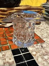 Fostoria American Vintage Clear Glass Top Hat 3.25” Tall Vase Toothpick Holder