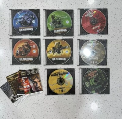 Command & Conquer PC Game Lot Tiberian Sun Generals Zero Renegade  (10 Discs) - Image 1 of 4