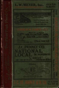 COLORADO SPRINGS 1930 POLK CITY BUSINESS DIRECTORY CO PHONE TRADE TOKEN REF BOOK - Picture 1 of 1