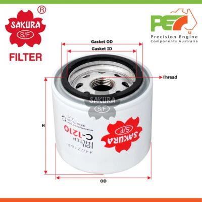 Nuevo * SAKURA * Filtro de aceite para SUZUKI LJ81 0,8 L 4 gasolina F8A 11/1977 - encendido Foto 1 de 4