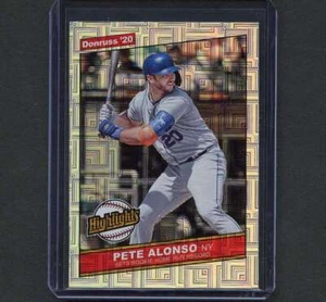 Pete Alonso 2020 Panini Donruss VECTOR #H4 - Tarjeta insertada - Mets de Nueva York - Imagen 1 de 2