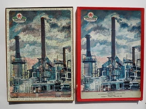 VINTAGE DUTCH GASOLINE ADVERTISING PUZZLE PREMIUM CALTEX PLATINUM GAS COMPLETE - Picture 1 of 7