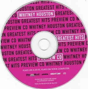 WHITNEY HOUSTON Greatest Hits Preview CD ( THE MAIL ON SUNDAY Newspaper CD ) - Bild 1 von 1