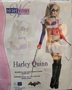 Secret Wishes, Harley Quinn Asylum Costume for Playful Adults,Batman Arkham City - Picture 1 of 2