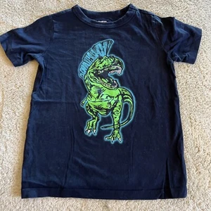 Camisa Osh Kosh Niños Azul Marino Verde T-Rex Dinosaurio Mohawk Mangas Cortas 6 - Imagen 1 de 5