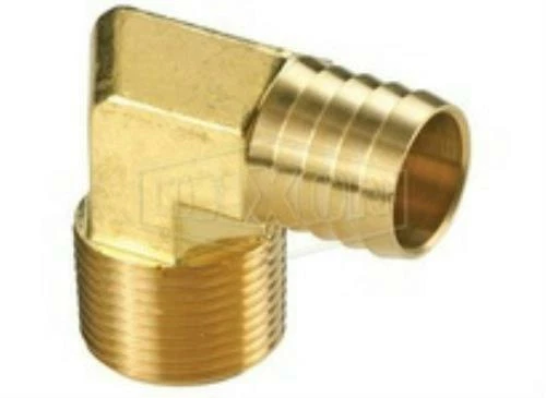 Anderson P-HE1-10C Forged Brass 5/8" Hose Bard x 3/8" MPT 90° Elbow - Image 1 of 1