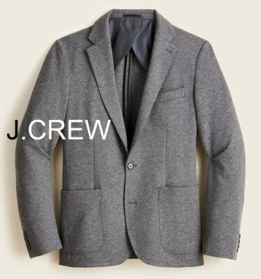 JCREW Blazer Gris Claro Chaqueta Casual Tejido Grande L 40 Traje Lana Tareas Suave Nuevo con Etiquetas Foto 1 de 4