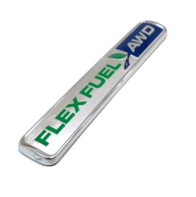 Ford Explorer 2013-2019 puerta levadiza trasera combustible flexible AWD placa de identificación OEM DB5Z-9942528-C Foto 1 de 4